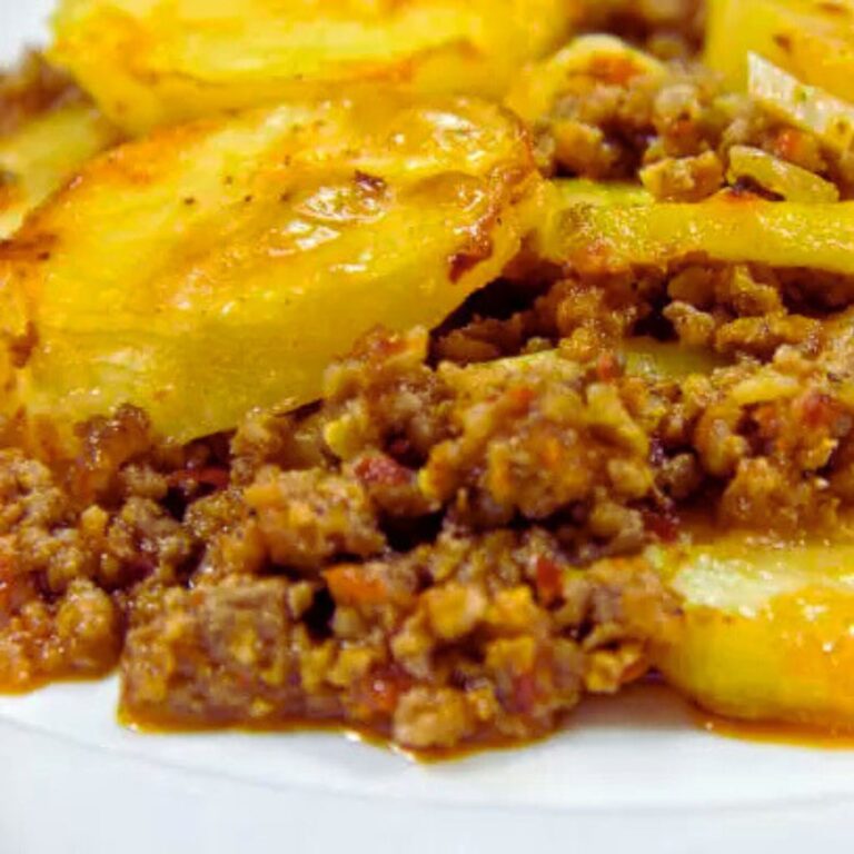 Carne Moída com Batata ao Forno