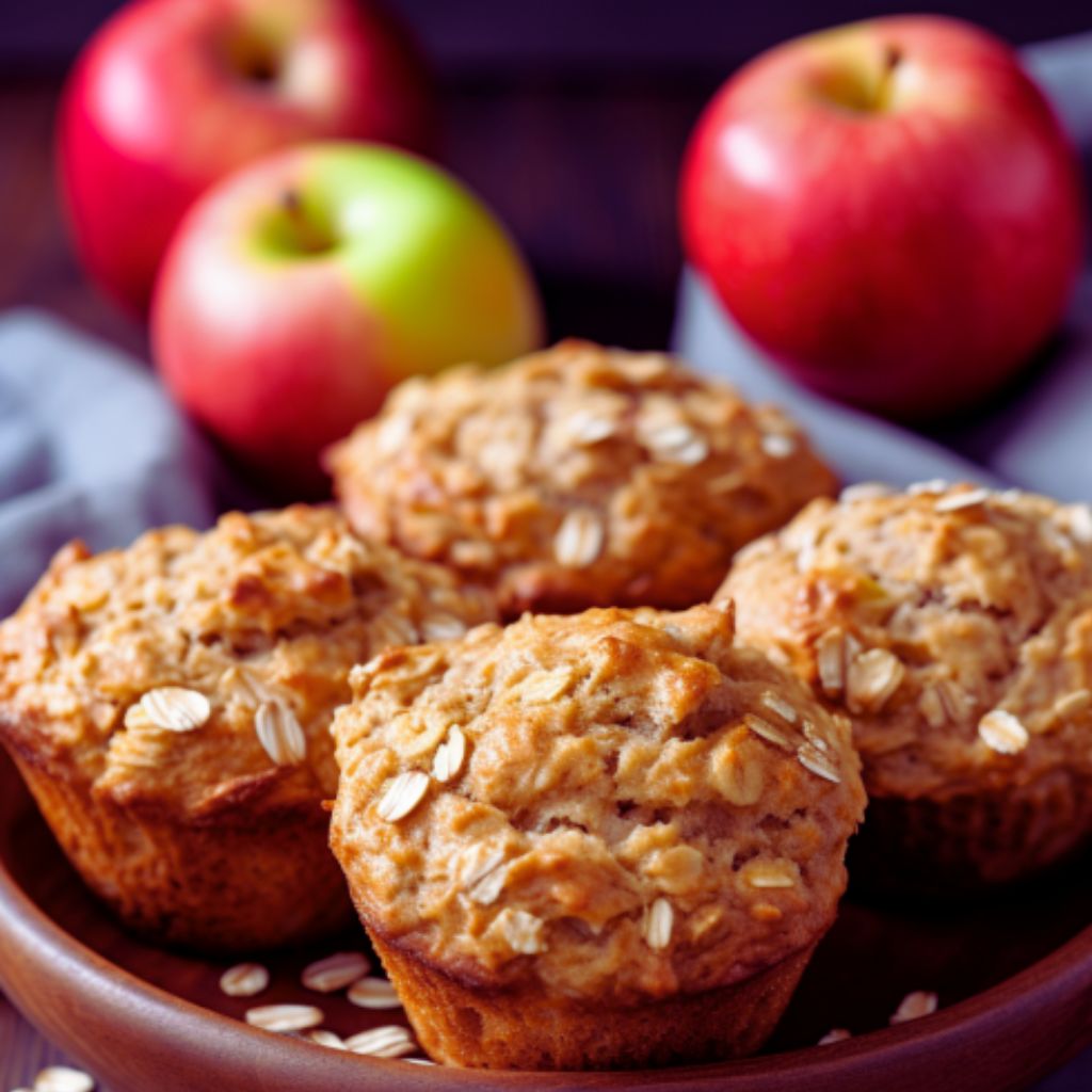 Muffin de Maçã com Aveia