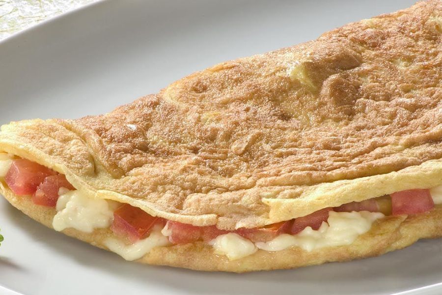 Omelete de Frango com Queijo