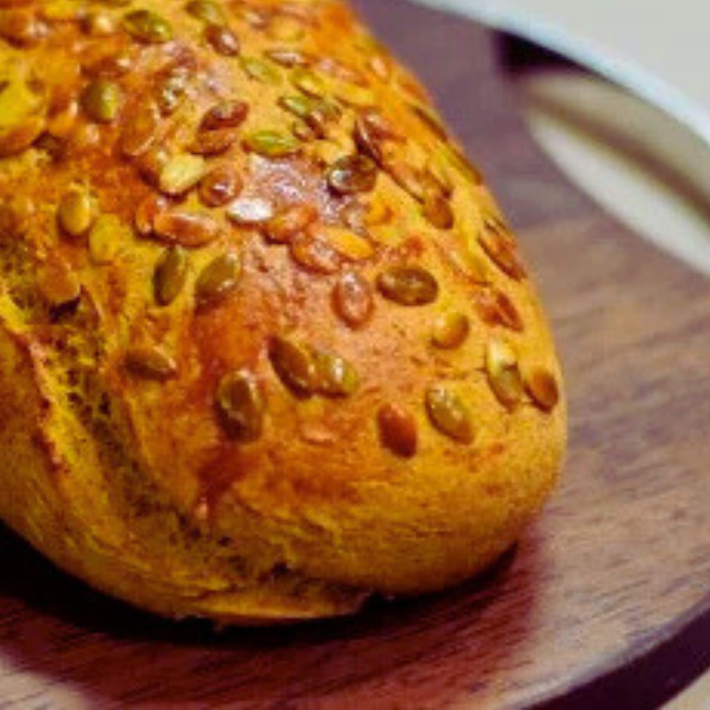 Pão de Cenoura com Linhaça