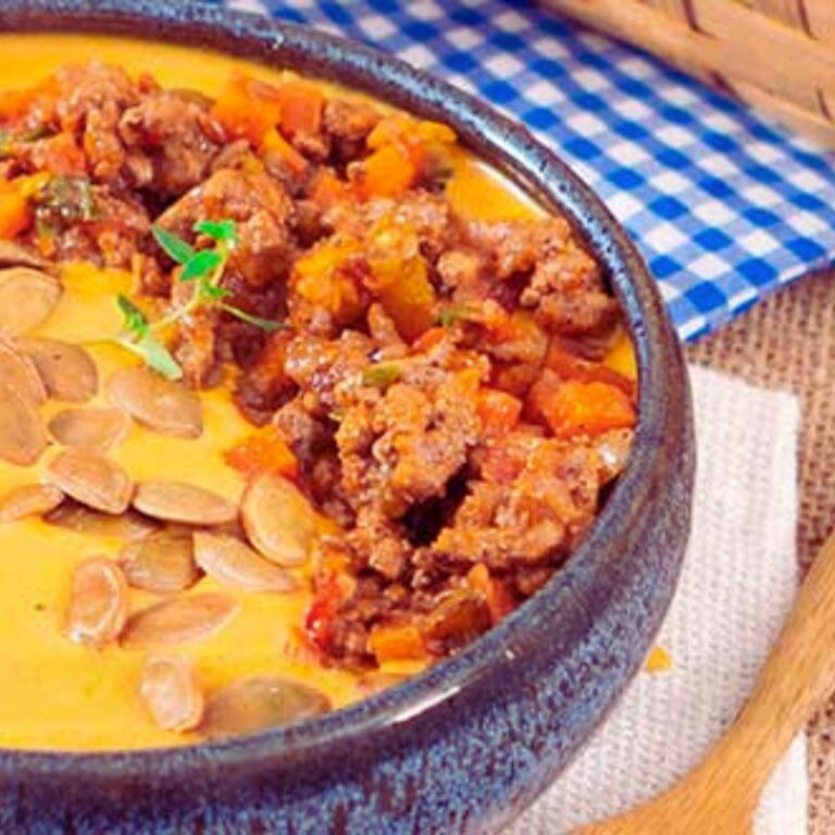 Sopa de Abóbora com Carne