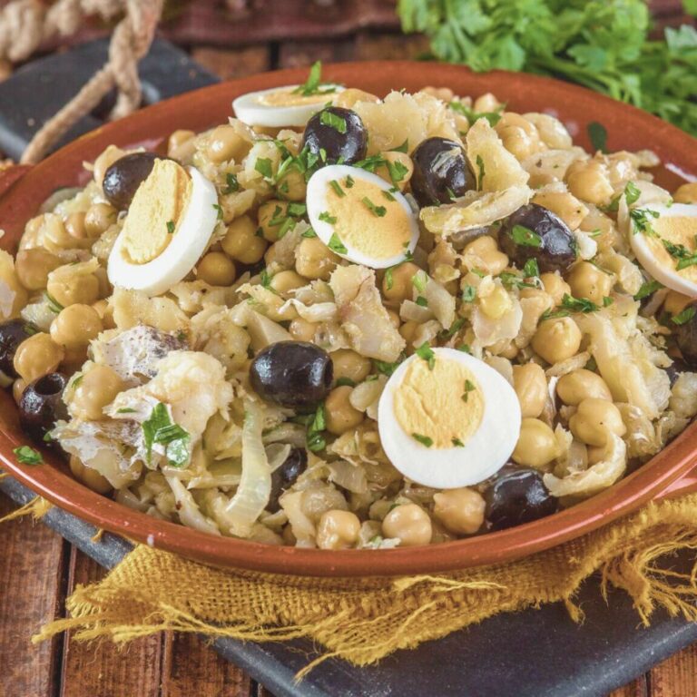 Bacalhau com Grão-de-Bico e Azeite