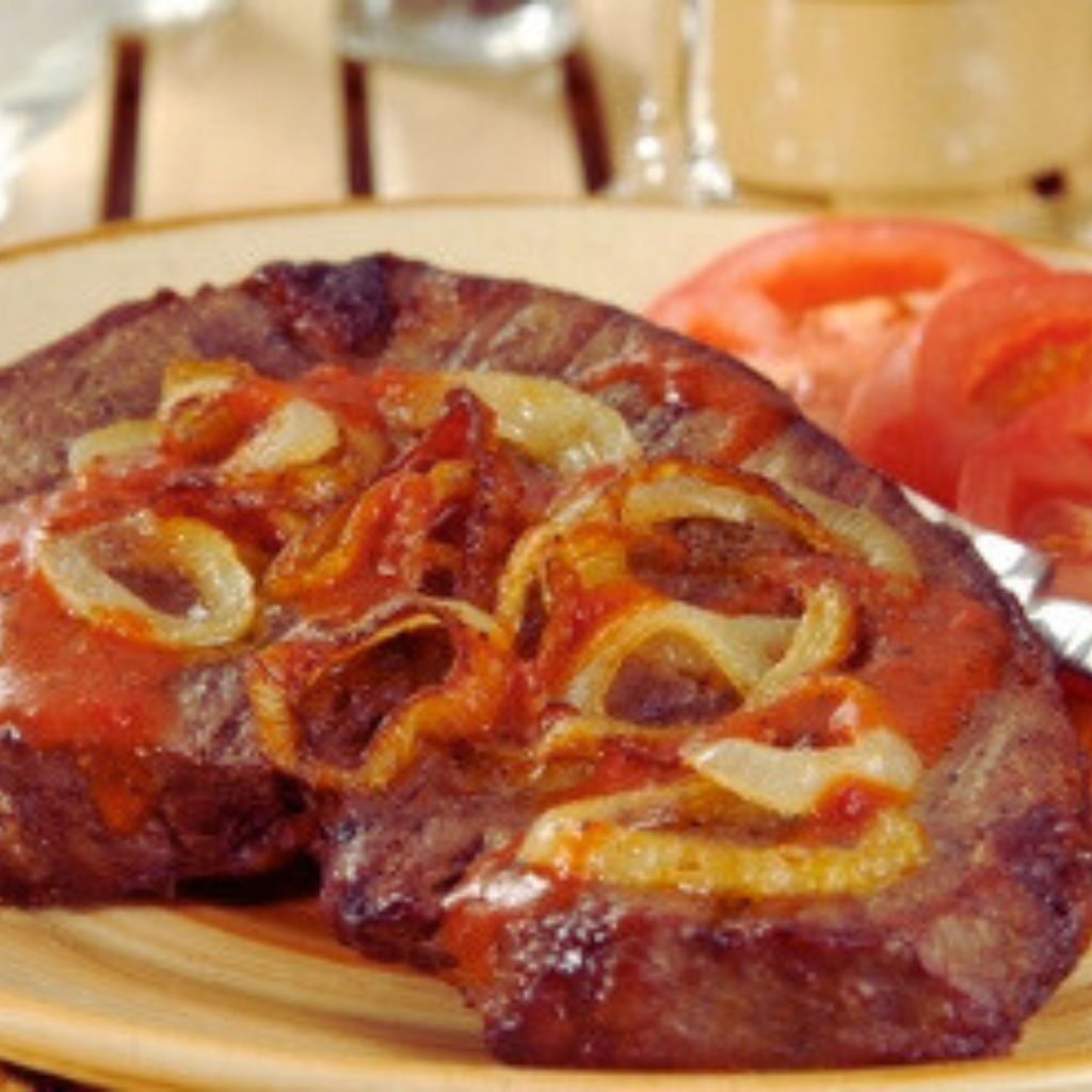 Bife de Alcatra com Alho e Tomate