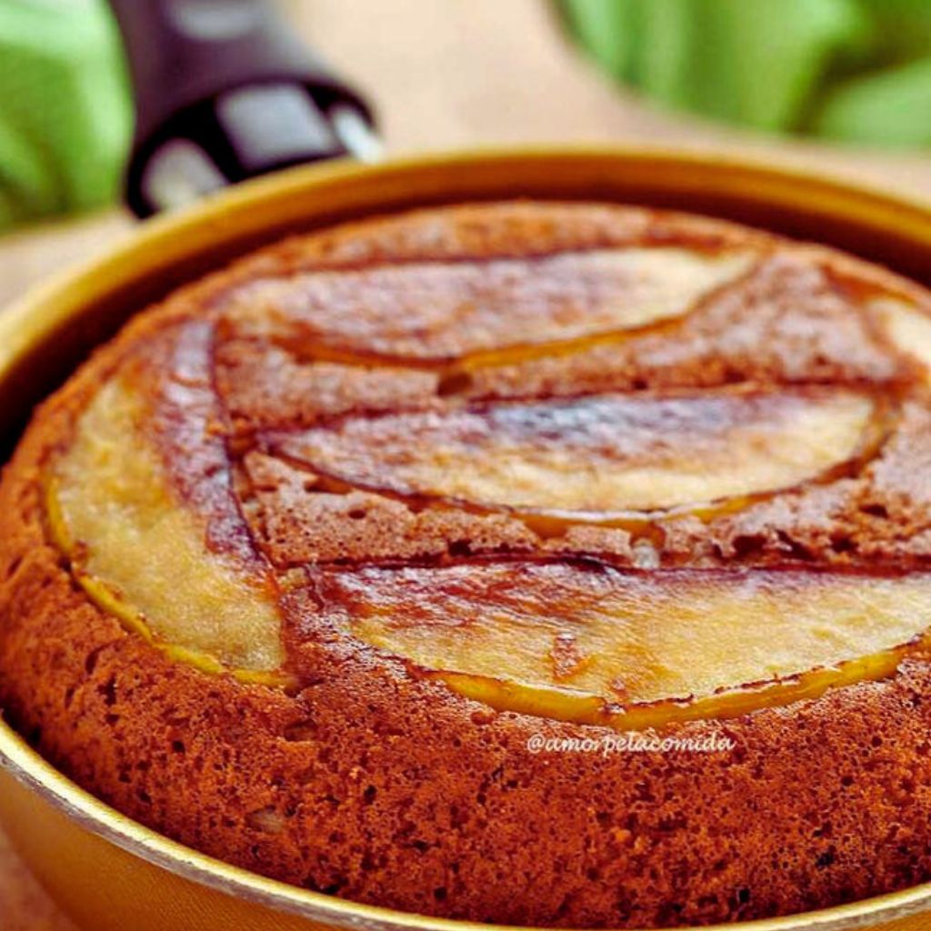 Bolo de Maçã com Canela Sem Açúcar