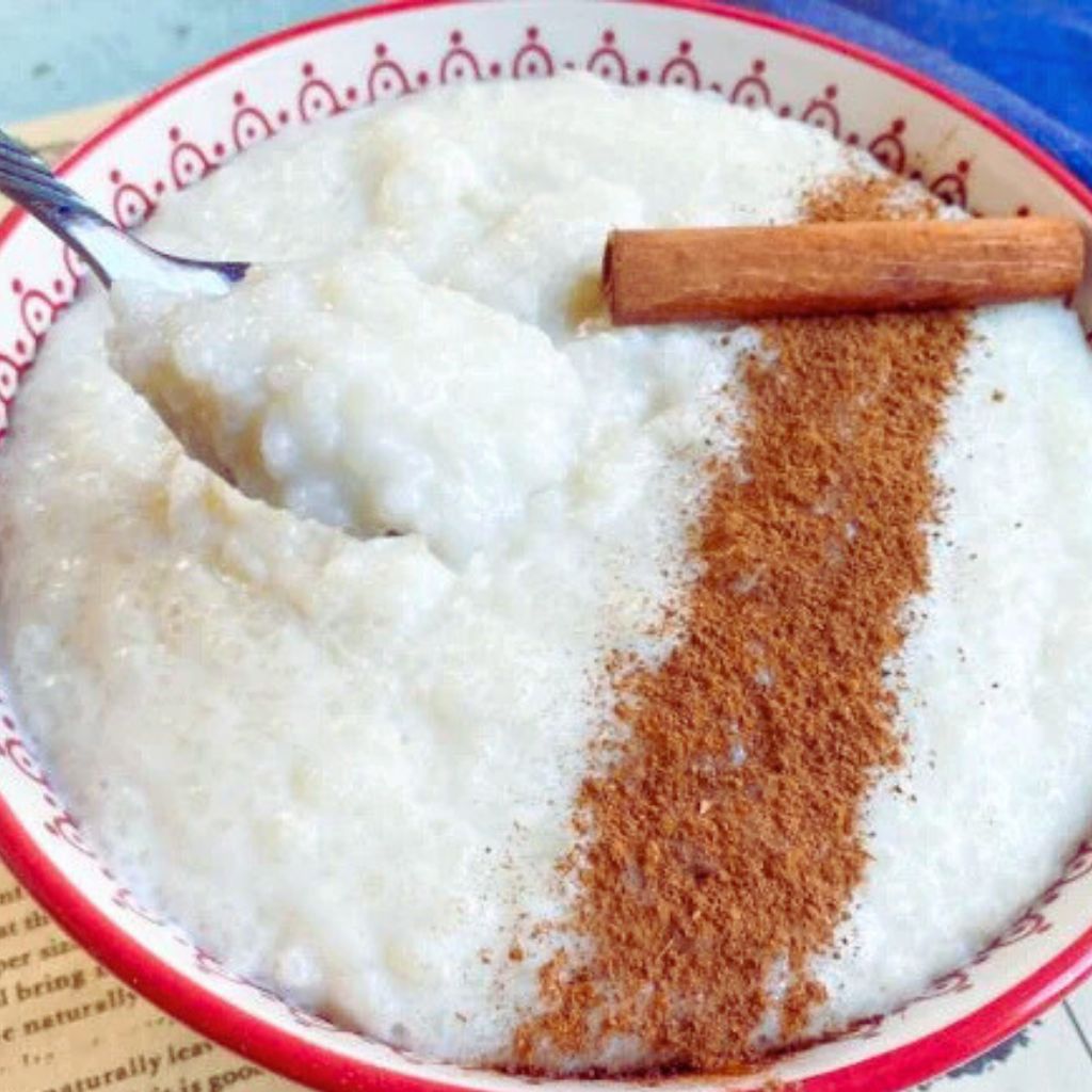 Mingau de Arroz com Canela