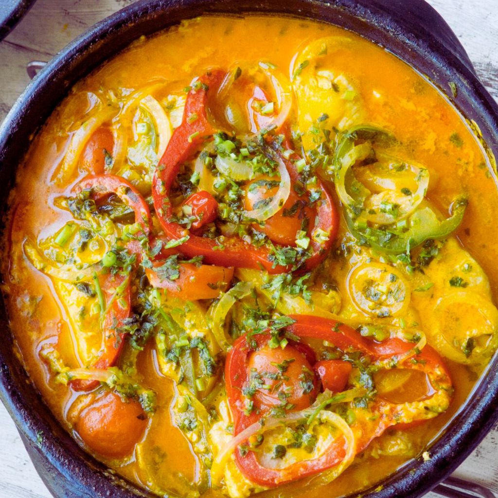 Moqueca de Bacalhau com Pimentão