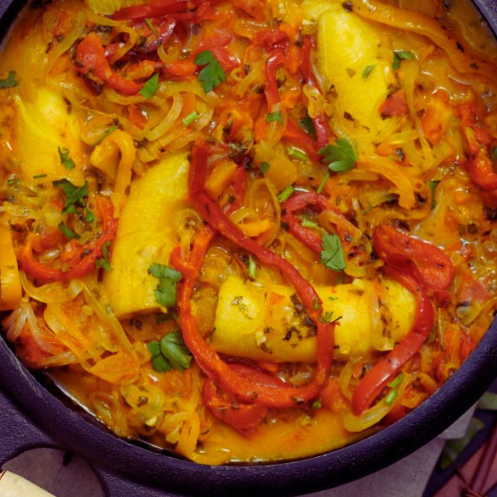 Moqueca de Dourado com Banana-da-Terra