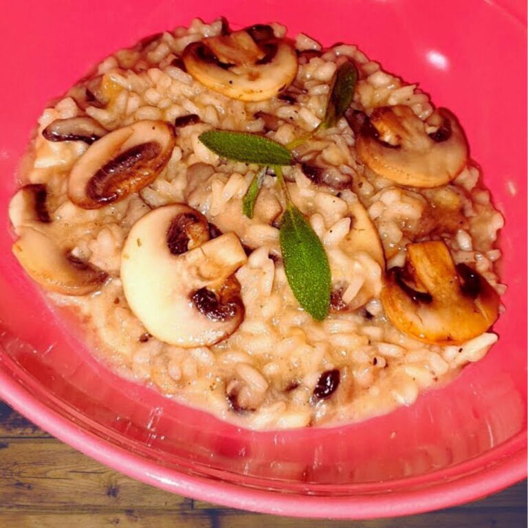 Risoto de Carne com Cogumelos