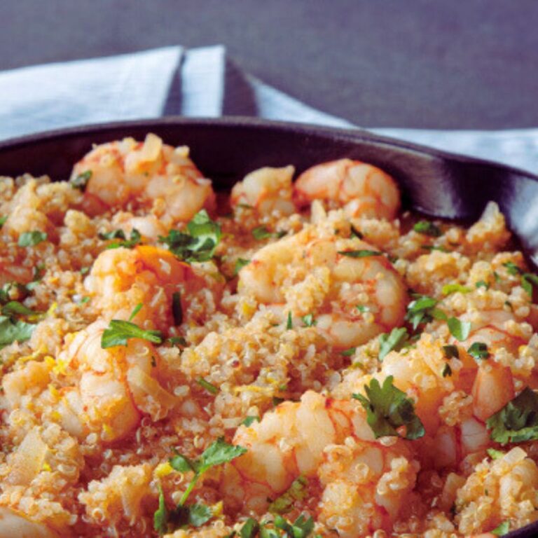 Risoto de Quinoa com Camarão