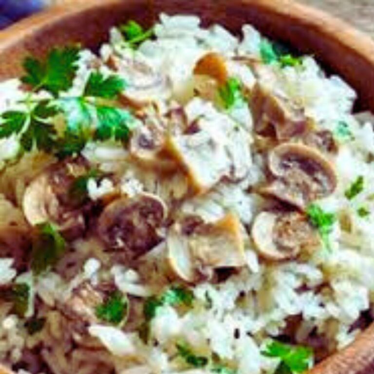 Arroz de Natal com Champignon e Ervilhas