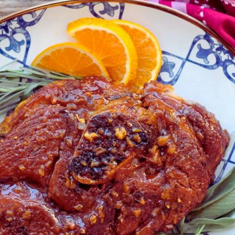 Pernil Assado com Molho de Laranja