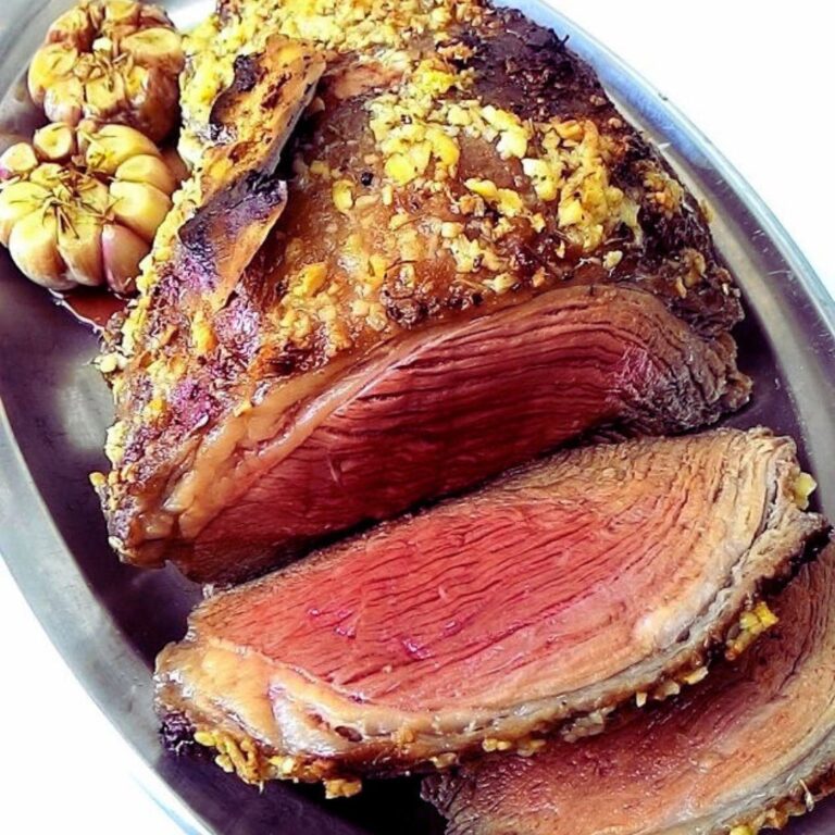 Picanha Assada com Crosta de Alho