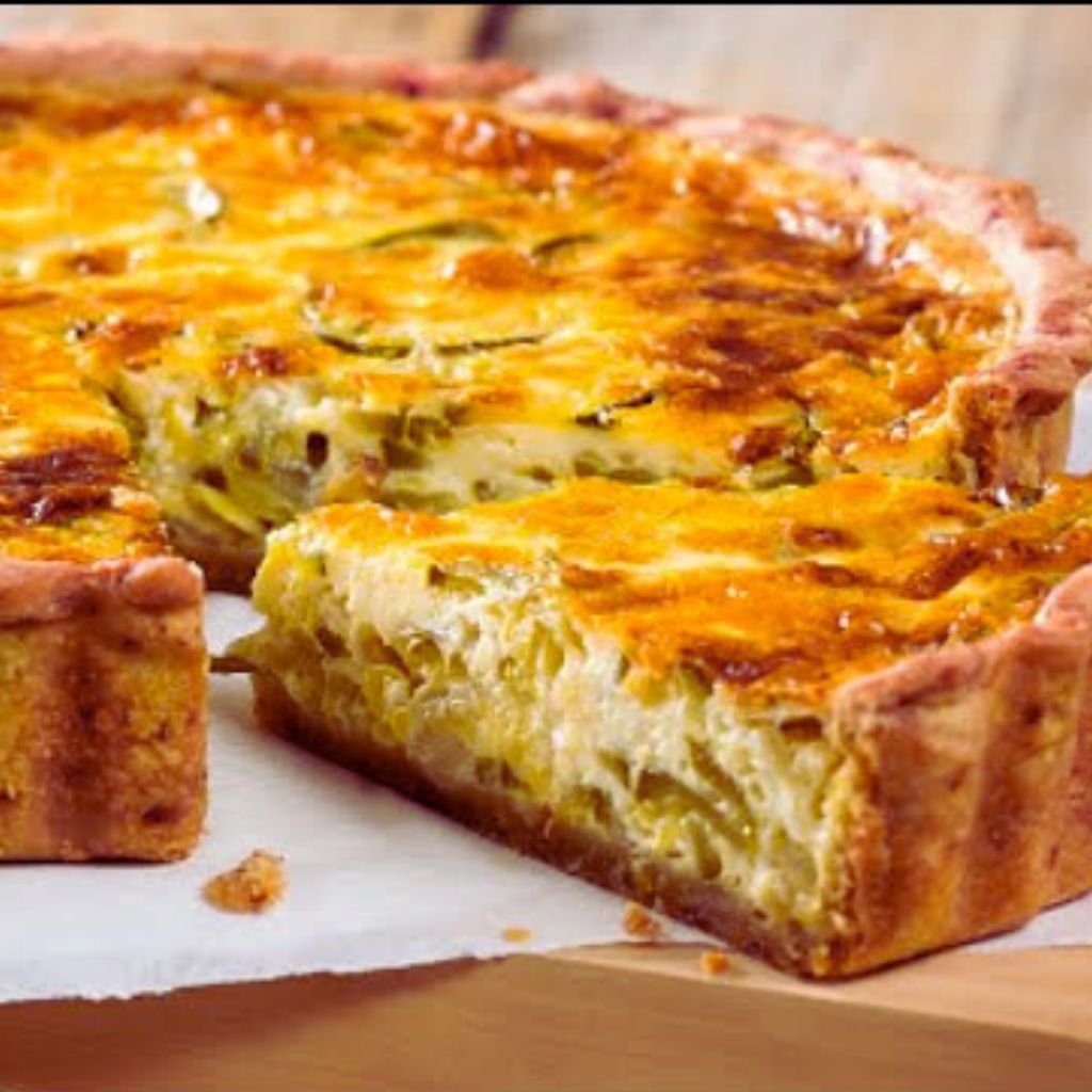 Quiche de Alho-Poró e Queijo