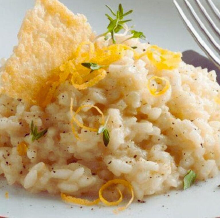 Risoto de Limão Siciliano com Parmesão